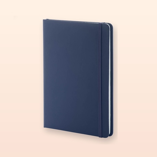[BL-108442] Quaderno in PU riciclata (RPU) - blu scuro