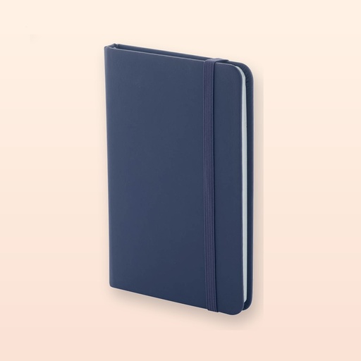 [BL-108527] Quaderno in PU riciclato (RPU) - blu scuro