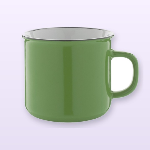 [BL-108651] Tazza vintage - verde - bianco