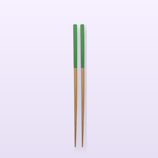 [BL-108743] bacchette in bambù - verde - naturale