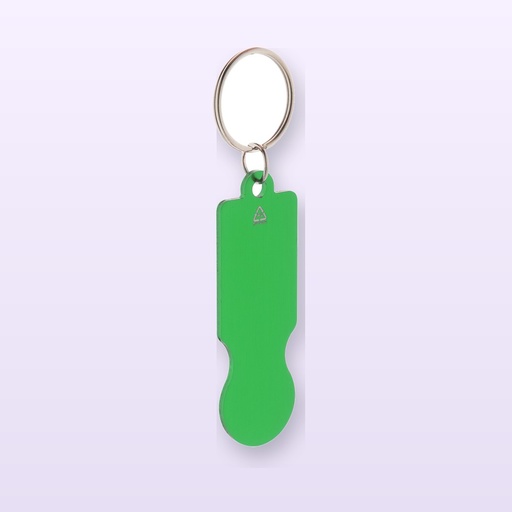 [BL-108843] Portachiavi con gettone - verde