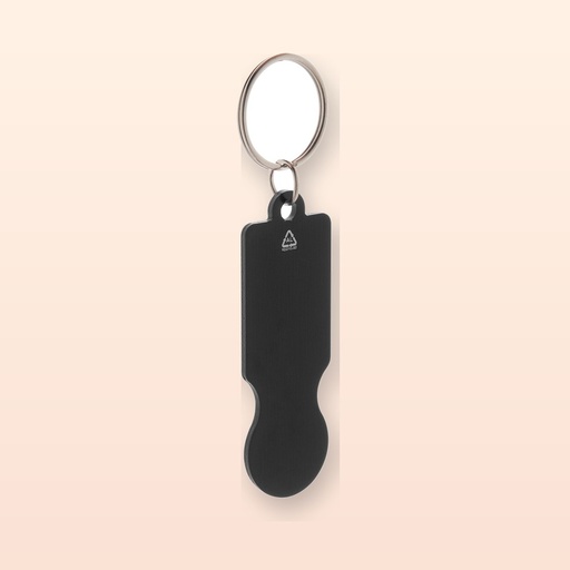 [BL-108844] Portachiavi con gettone - nero