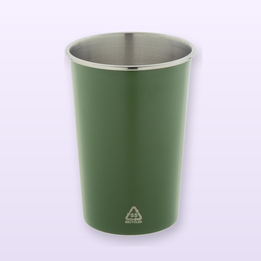 [BL-109100] Bicchiere in acciaio - verde