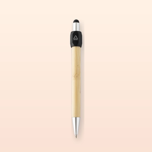 [BL-109280] Penna a sfera con spinner - nero - naturale