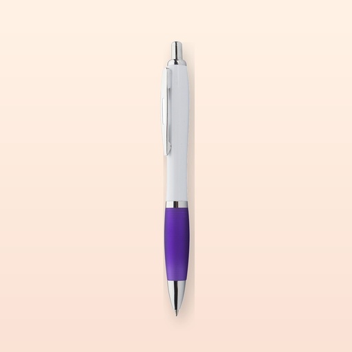[BL-109308] Penna a sfera in RABS - viola - bianco