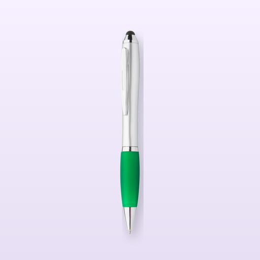[BL-109725] penna a sfera capacitiva - verde - argento