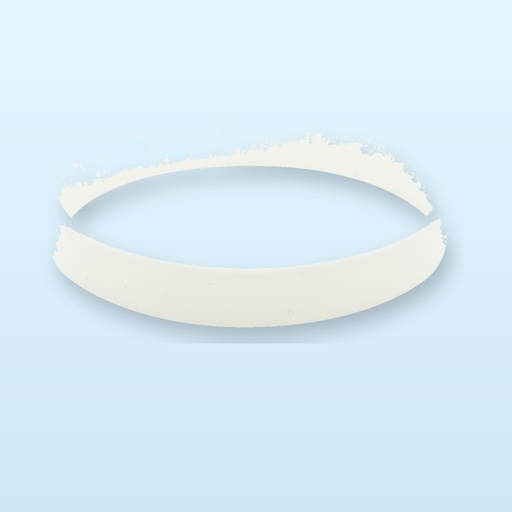 [BL-109746] braccialetto in silicone - bianco