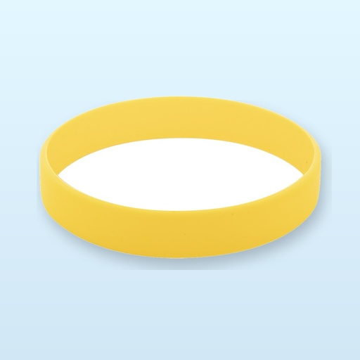 [BL-109747] braccialetto in silicone - giallo
