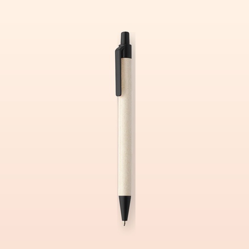 [BL-110080] Penna a sfera in riciclato cartone per il latte - nero - naturale