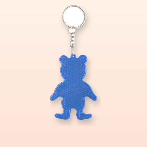 [BL-110297] portachiavi riflettente - blu