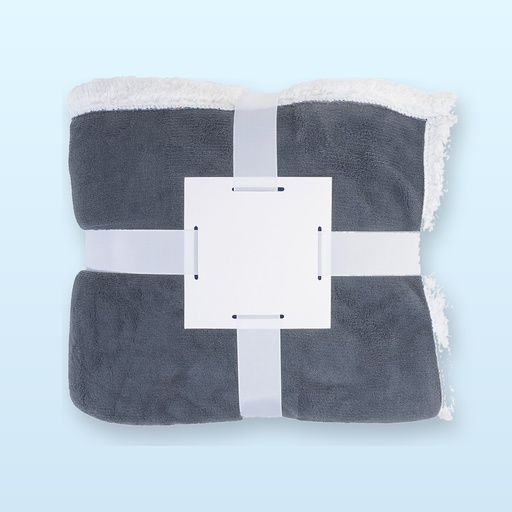[BL-110489] coperta in pile - grigio scuro