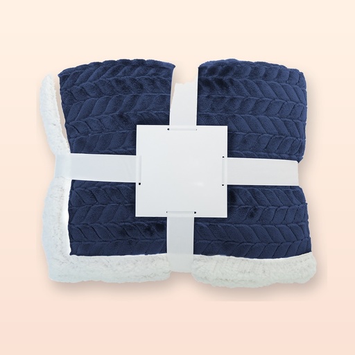 [BL-110497] Coperta in RPET - blu scuro