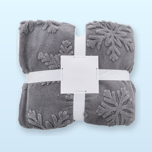 [BL-110509] Coperta natalizia in RPET - grigio