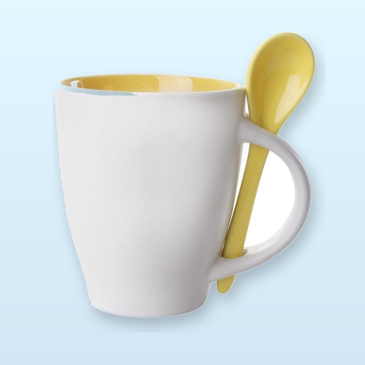 [BL-110512] tazza mug - giallo - bianco