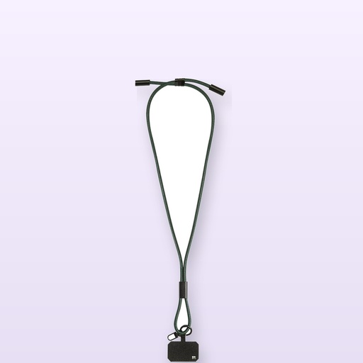 [BL-110789] Cavo da 60 W con lanyard portacellulare in RPET - verde scuro