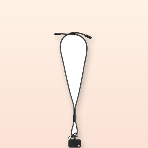 [BL-110790] Cavo da 60 W con lanyard portacellulare in RPET - nero