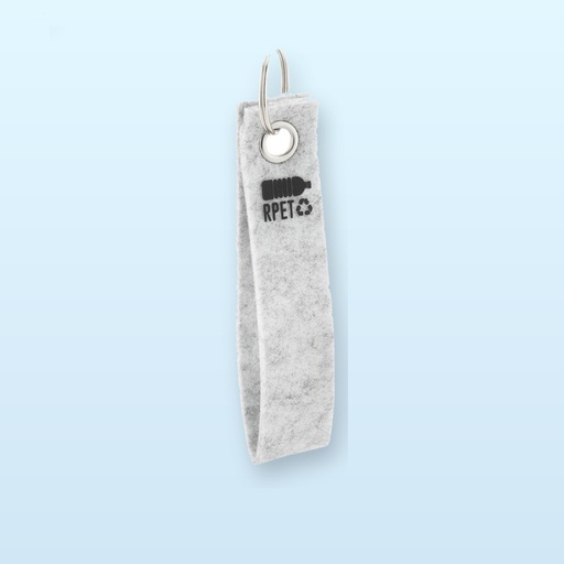 [BL-110852] Portachiavi in feltro RPET - grigio