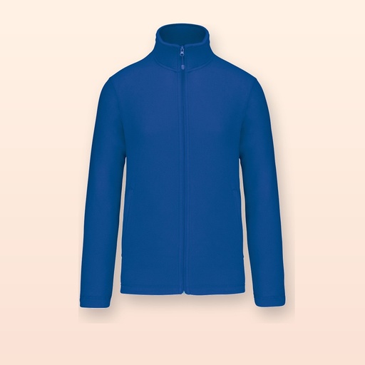 [BL-111014] Giacca in pile full zip - blu - L