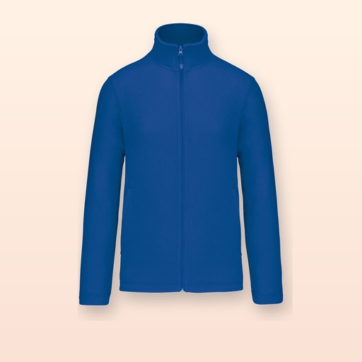 [BL-111017] Giacca in pile full zip - blu - XL