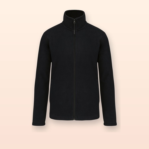 [BL-111020] Giacca in pile full zip - nero - M