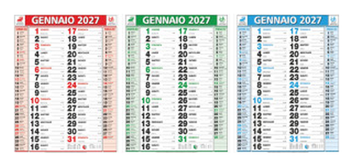 [BL-201193] Calendario Olandese da parete cm 28,8x47