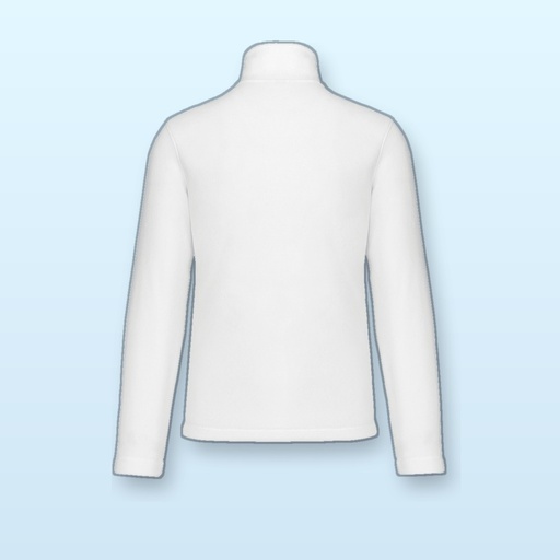 [BL-101511] Giacca in pile mezza zip - bianco - L