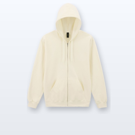 [BL-102103] felpa con cappuccio e zip - naturale - L - variante 1