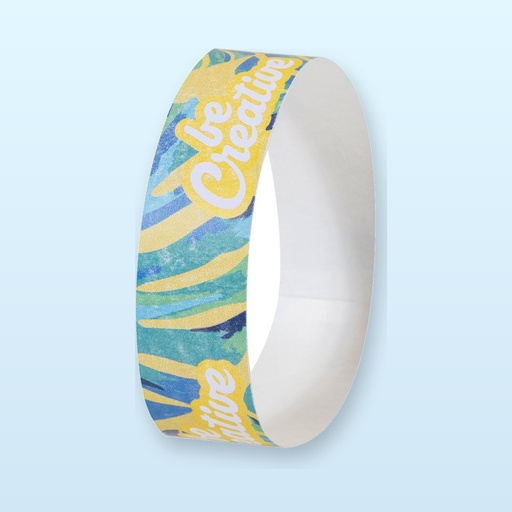 [BL-102427] braccialetti personalizzati in tyvek (10 pezzi) - bianco