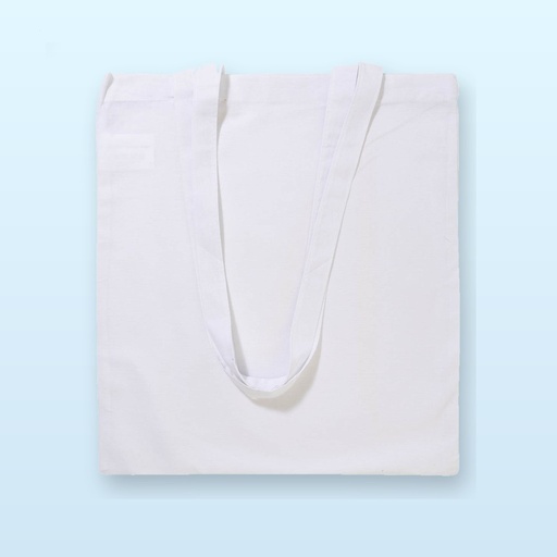 [BL-103903] Shopper in cotone - bianco